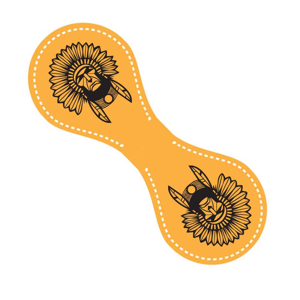 Leather Oval Keyring 