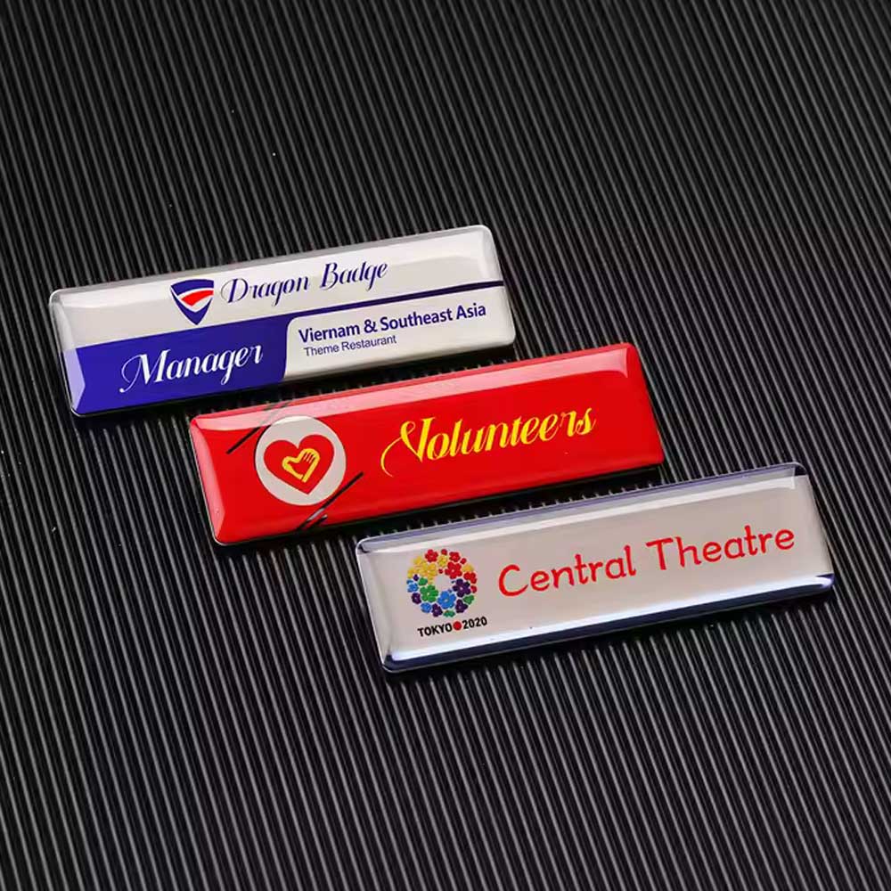 'Epoxy Name Tag Badge'