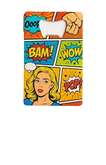 Full Color Printed Card Bottle Opener