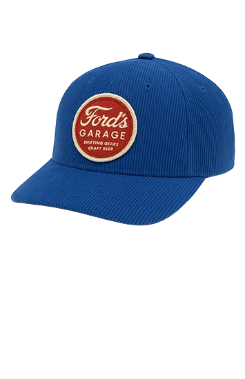 Classic 6-Panel Corduroy Cap with Embroidery Round Patch