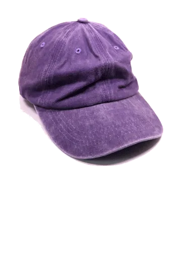 Washed Cotton Printed Logo Baseball Cap