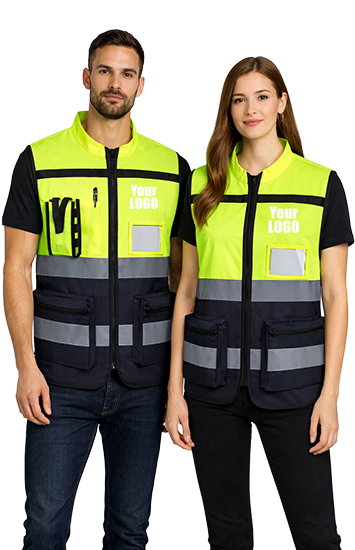 Heavy Duty Reflective Safety Vest with Pocket