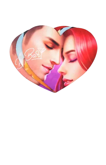 Heart Natural Rubber Coaster