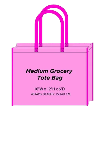 Medium Grocery Tote Bag