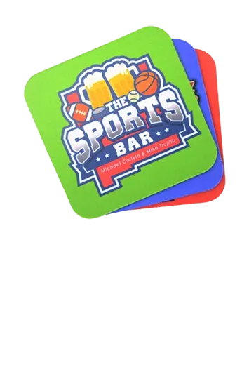 Square Natural Rubber Coaster