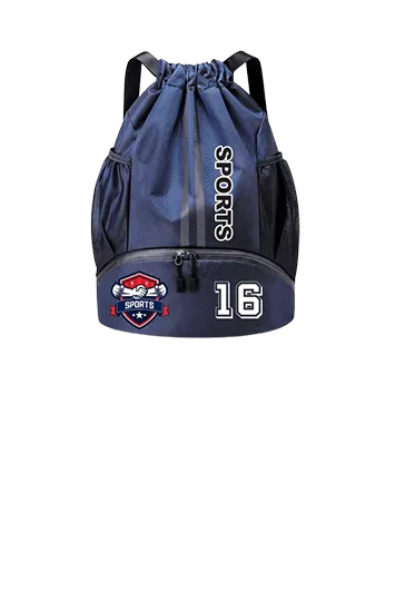 Sports Drawstring Backpack with wet separation pocket