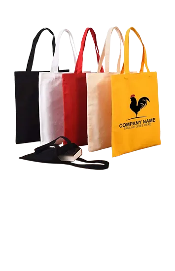 Colored Canvas Tote Bag