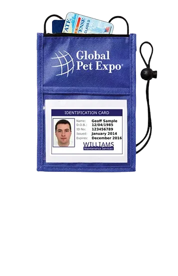 Non-Woven Neck Wallet ID Holder