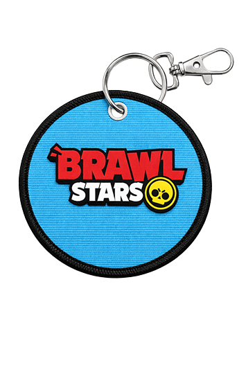 Round Woven Embroidered Keyring