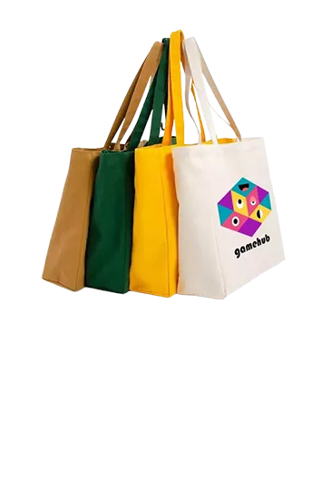 Colored Canvas Large Tote Bag