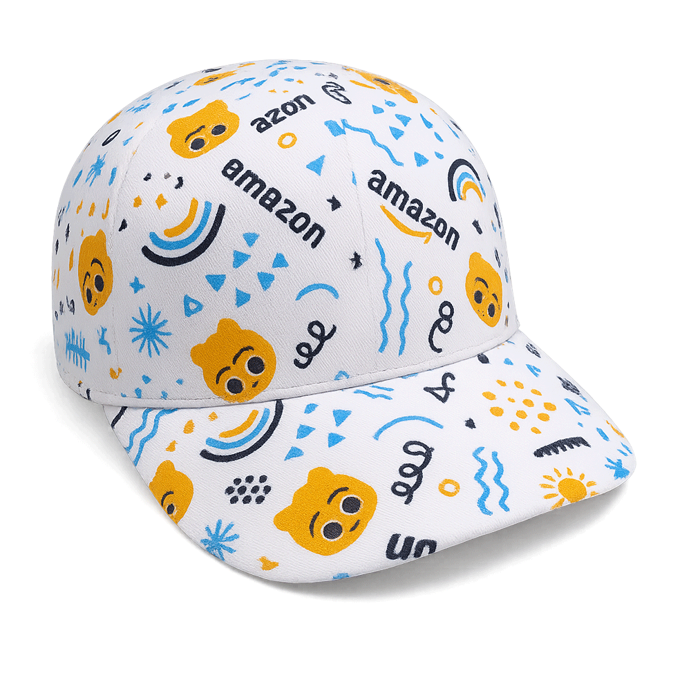 'full color print baseball cap','custom printed cap','polyester cotton blend cap','promotional headwear','branded baseball cap','adjustable strap cap','structured crown hat','pre-curved visor cap','moisture-wicking sweatband','sports team cap','corporate giveaway ca'