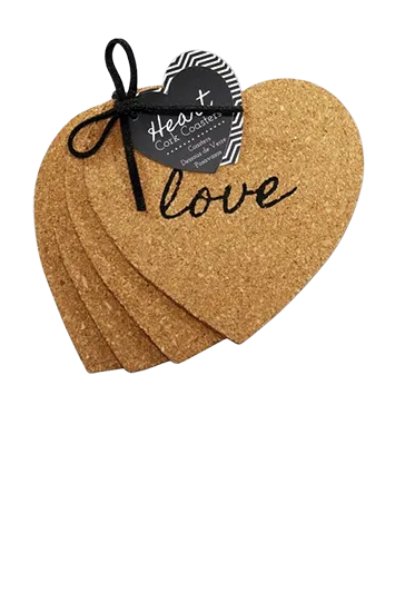 Heart Cork Coaster